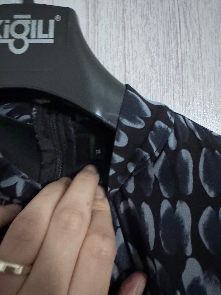 Uzun Kollu, Fırfırlı Mini Kadın Elbise - Görsel 4