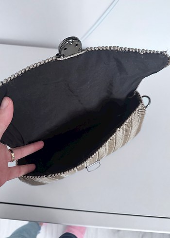 Gri Zebra Desenli Kadın Çanta - Görsel 4