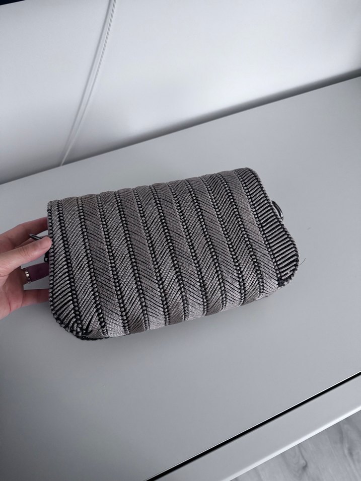 Gri Zebra Desenli Kadın Çanta - Görsel 5