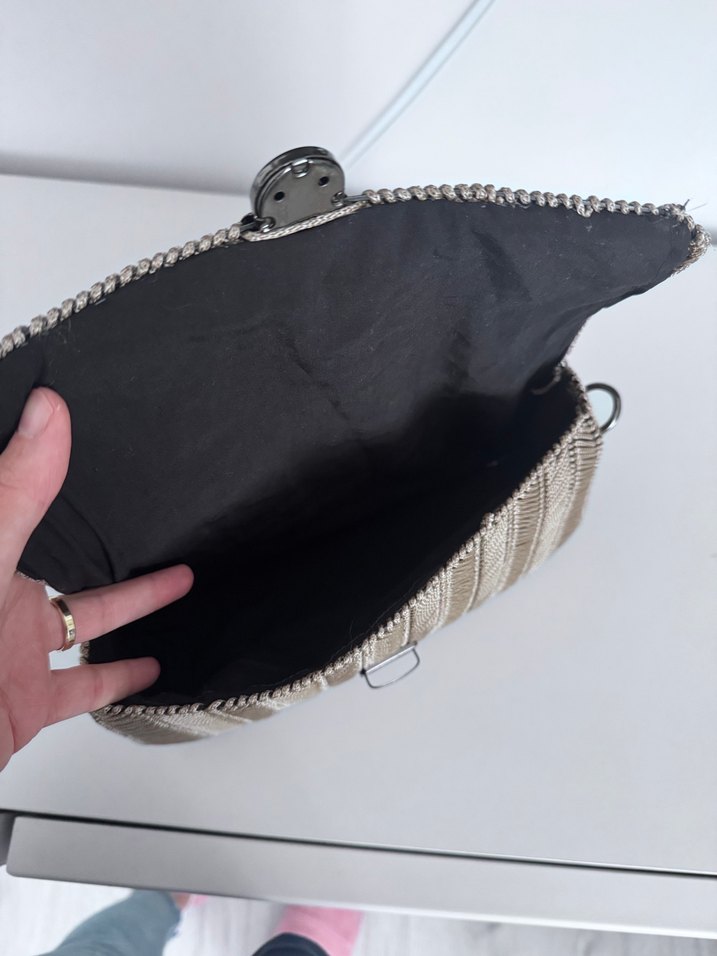 Gri Zebra Desenli Kadın Çanta - Görsel 4