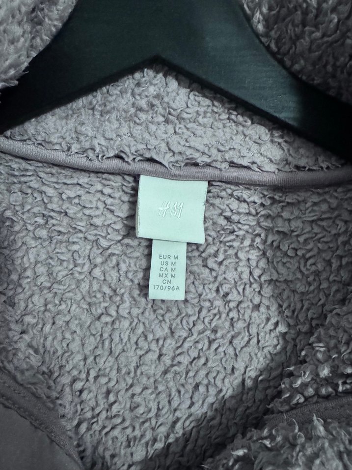 Mor Peluş Yüksek Yakalı Kadın Sweatshirt - Görsel 2