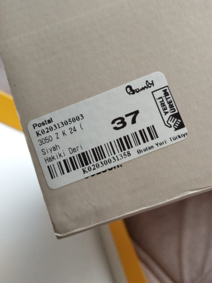 Hakiki Deri Siyah bot bambi - Görsel 2