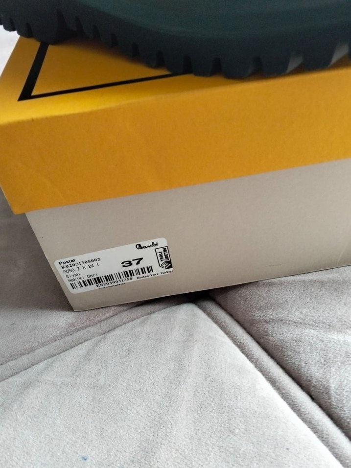 Hakiki Deri Siyah bot bambi - Görsel 3