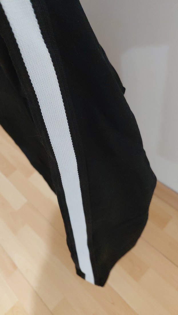 Siyah Kadın Midi Kumaş Pantolon - Görsel 2