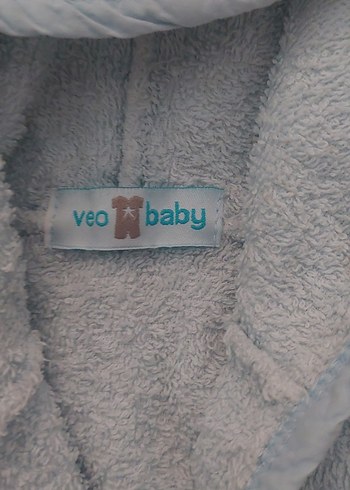 Nakışlı Mavi Erkek Çocuk Bornoz - Görsel 3