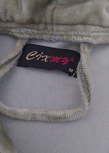 Nakış Detaylı Gri Uzun Kadın Bornoz - Görsel 2