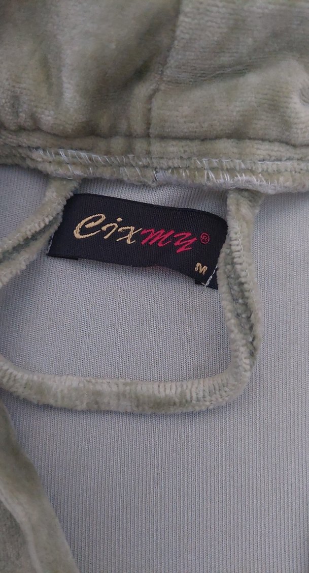 Nakış Detaylı Gri Uzun Kadın Bornoz - Görsel 2