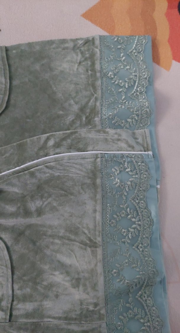 Nakış Detaylı Gri Uzun Kadın Bornoz - Görsel 4