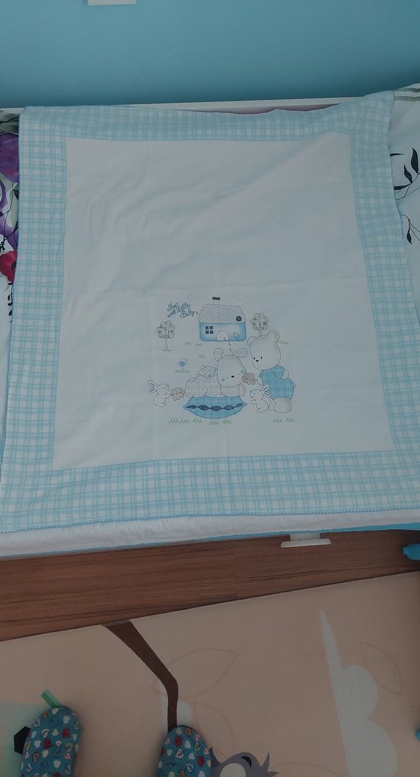 Bebek Pamuklu Baskılı Battaniye - Görsel 4