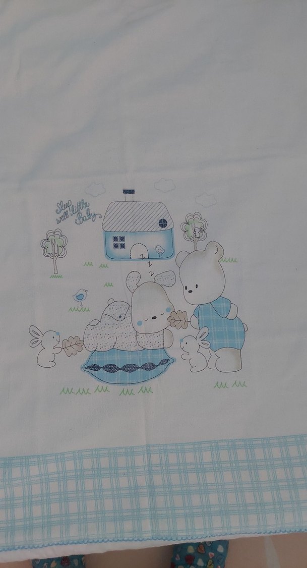 Bebek Pamuklu Baskılı Battaniye - Görsel 5