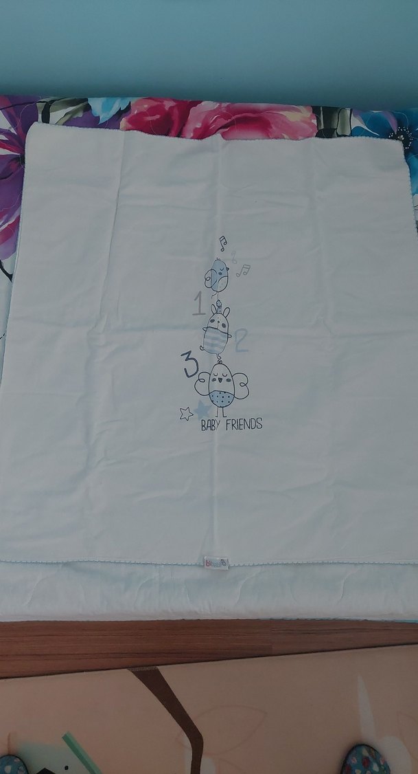 Bebek Pamuklu Baskılı Battaniye - Görsel 2