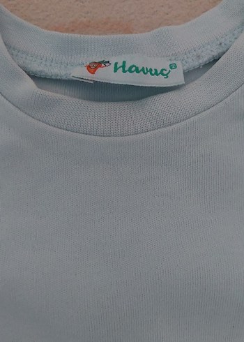 Mavi Bebek Kısa Kollu Body, Pamuklu, Baskılı - Görsel 3