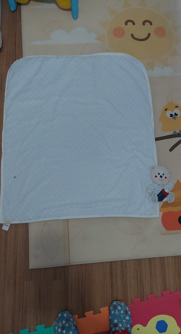 Mavi Nakışlı Çocuk Battaniyesi - Görsel 3