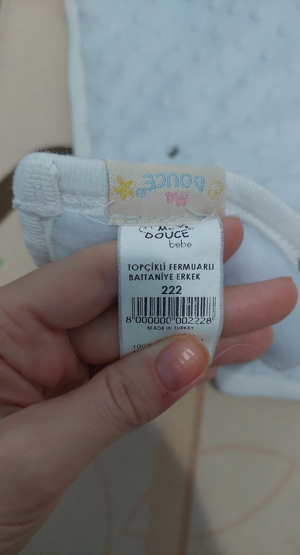 Mavi Nakışlı Çocuk Battaniyesi - Görsel 4