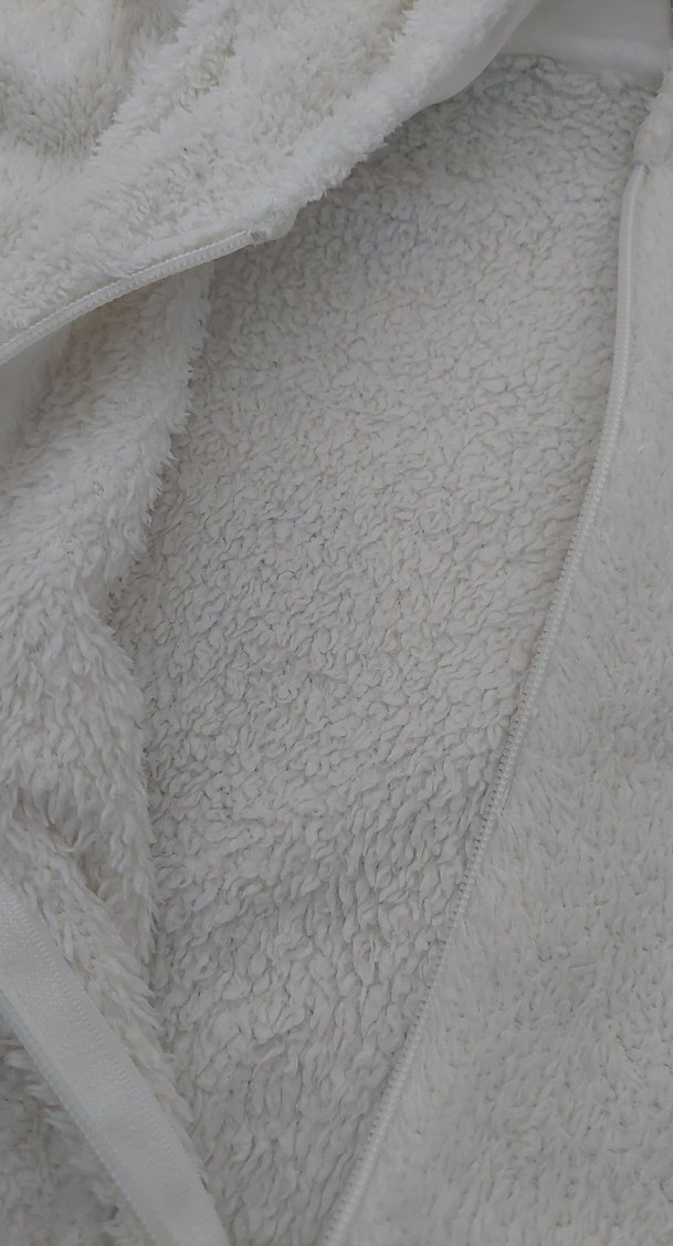 Beyaz Örgü Bebek Kar Tulumu - Görsel 3