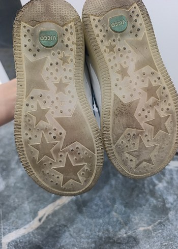 Çocuk Beyaz Cırt Cırtlı Spor Ayakkabı - Görsel 2