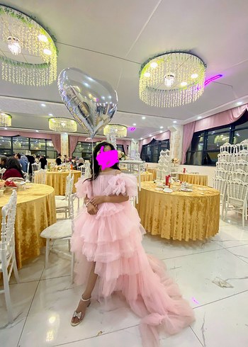 Pembe çocuk abiye
