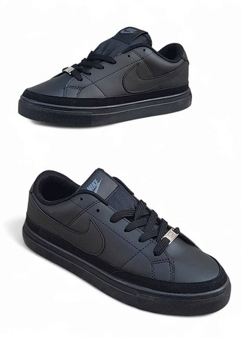 42 Beden Nike Erkek Siyah Bağcıklı Spor Ayakkabı