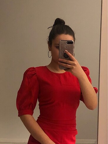 s Beden kırmızı Renk Kısa elbise