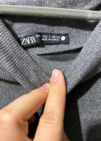 Gri Uzun Kollu  Yakalı Elbise - Görsel 3