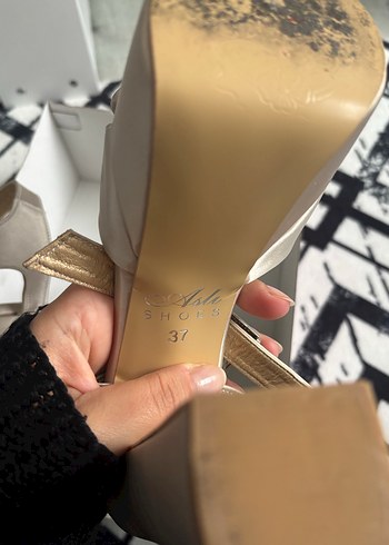 Ten Rengi Saten Platform Topuklu Kadın Abiye Ayakkabı - Görsel 7