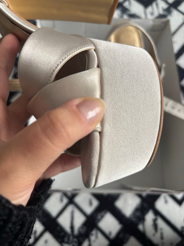 Ten Rengi Saten Platform Topuklu Kadın Abiye Ayakkabı - Görsel 3