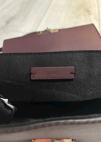 Bordo Deri Kadın Çanta Tokalı Modern Klasik - Görsel 5