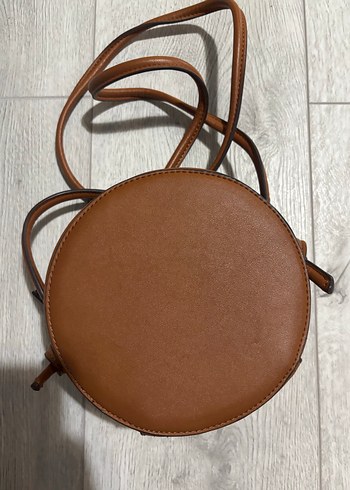 Deri Yuvarlak Kadın Çanta - Görsel 4