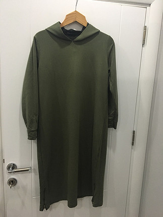 Yeşil sweatshirt tunik