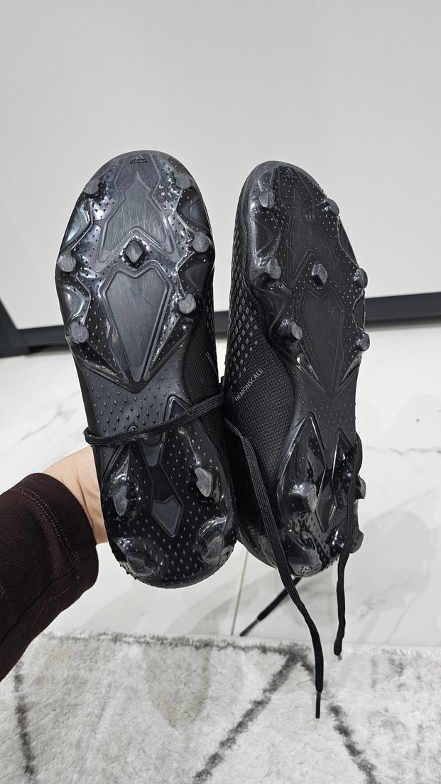 Siyah Erkek Futbol Ayakkabısı Velcro - Görsel 2