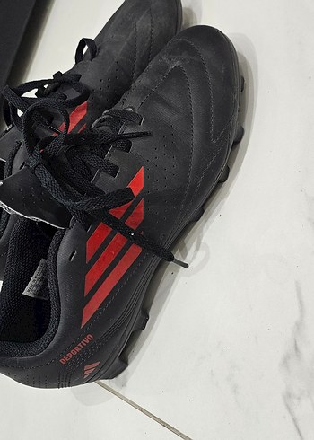 Siyah Erkek Futbol Ayakkabısı Velcro Detaylı - Görsel 2