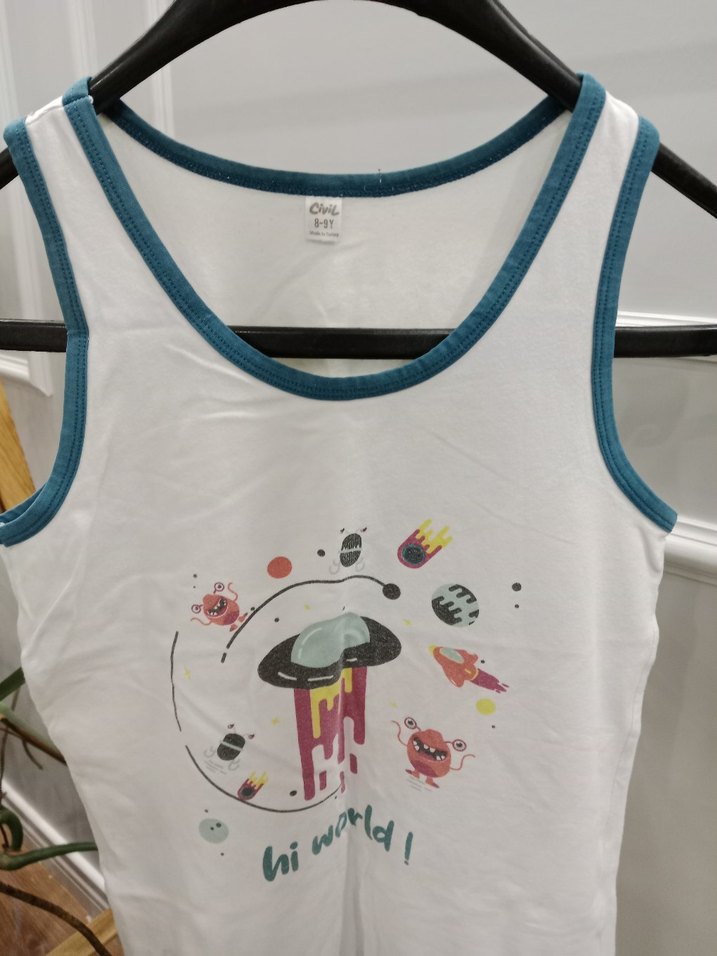 Civil Beyaz Baskılı Çocuk Erkek Askılı - Görsel 3