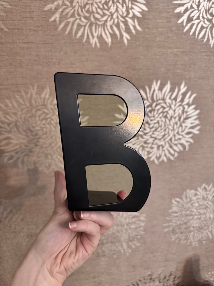 Siyah B Harfi Dekoratif Obje - Görsel 5