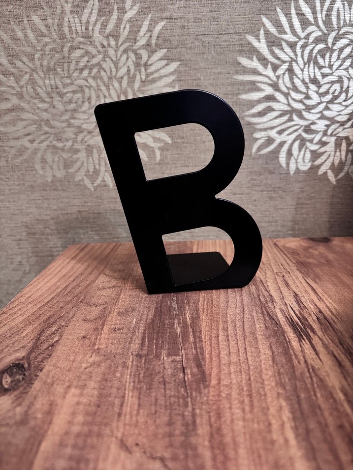 Siyah B Harfi Dekoratif Obje - Görsel 2