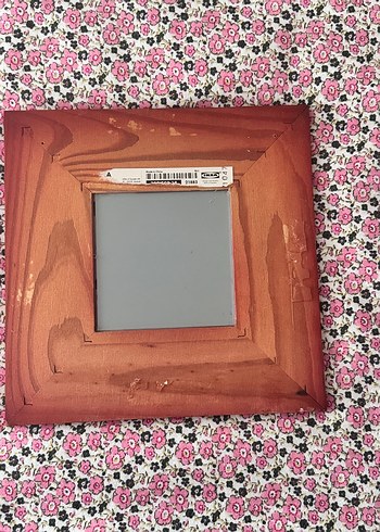 Bordo Renkli Kare Ayna İkea - Görsel 3