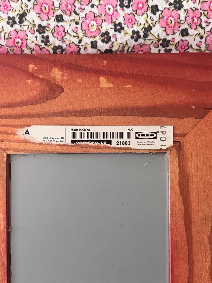 Bordo Renkli Kare Ayna İkea - Görsel 4