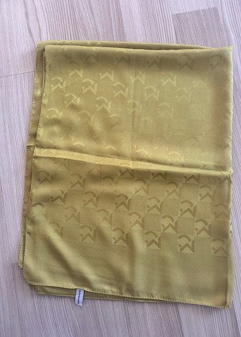 Parlak Sarı/Hardal Kadın Şal - Görsel 3