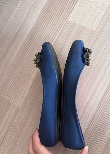 Mavi Boncuk Detaylı Kadın Babet - Görsel 3