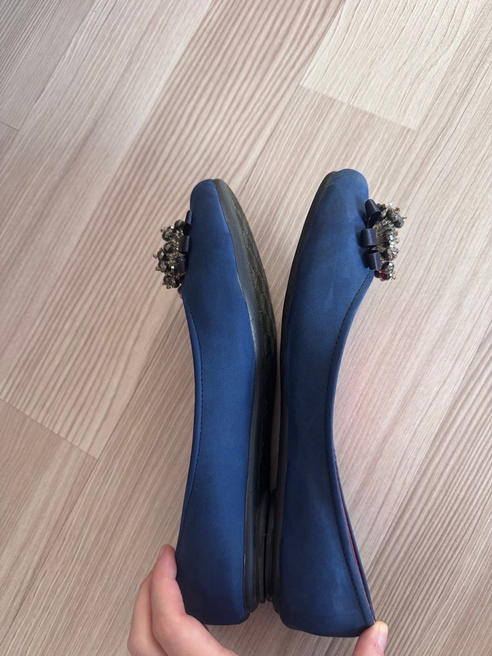 Mavi Boncuk Detaylı Kadın Babet - Görsel 3