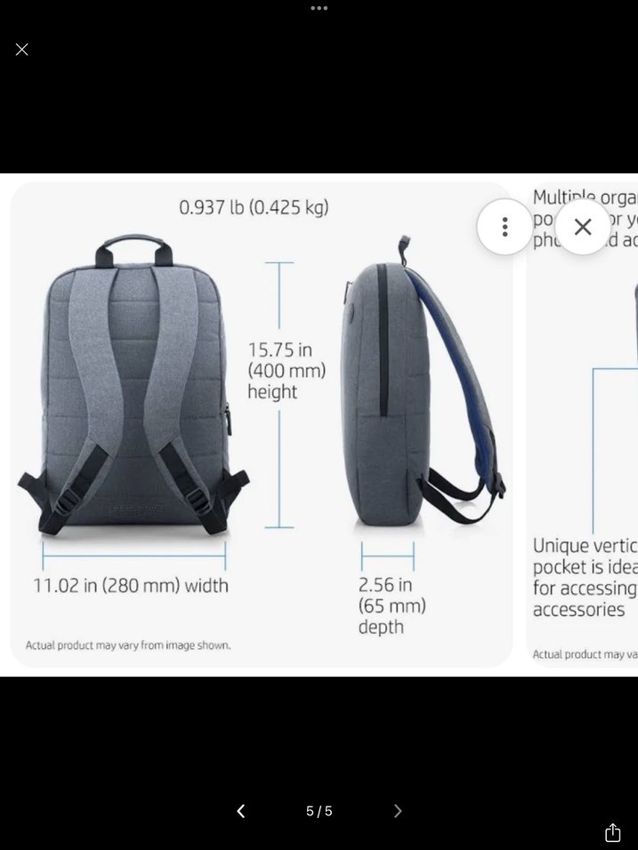 HP Laptop Sırt Çantası, Fermuarlı, - Görsel 4