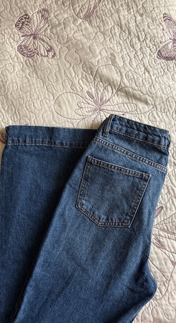 Koyu Mavi Yüksek Bel Denim Jean — görsel 3/4
