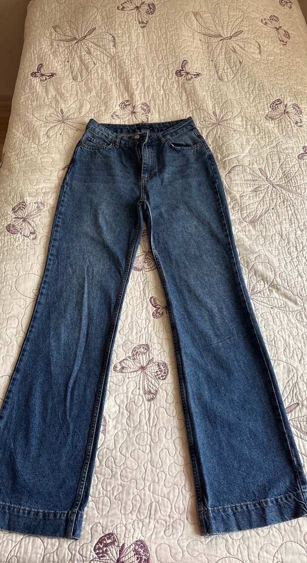 Koyu Mavi Yüksek Bel Denim Jean — görsel 2/4