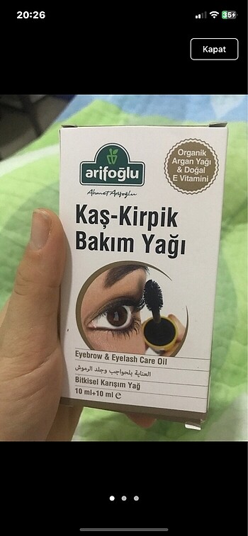 Kaş kirpik serumu