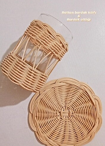 Lav Rattan bardak kılıfı adet fiyatıdır