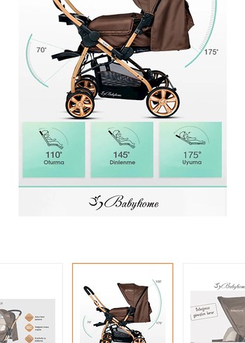Baby home travel sistem bebek arabası - Görsel 19