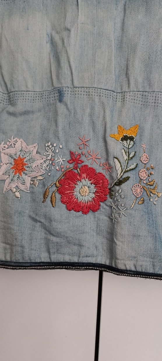 Minimal Mavi Denim Kolsuz Yelek — görsel 4/5