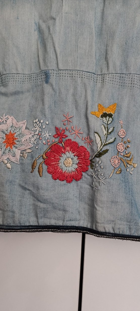 Minimal Mavi Denim Kolsuz Yelek — görsel 3/5