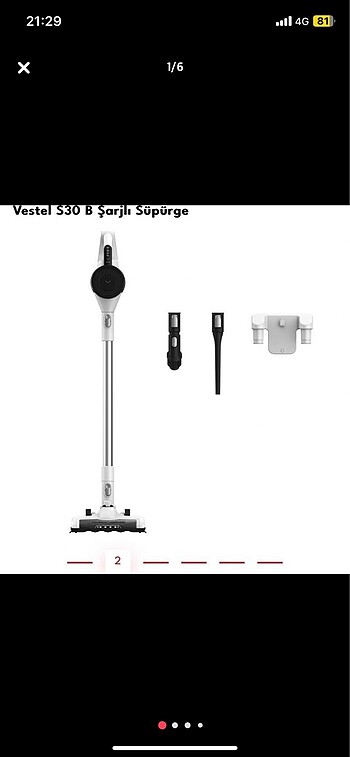 Vestel S30B şarjlı süpürge yedek parçaları