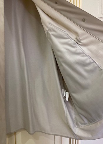 Midi Kadın Yağmurluk, Düğmeli, Kapüşonlu KK DESİNG - Görsel 5