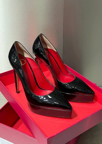 Valentino Sik Siyah Platform Stiletto